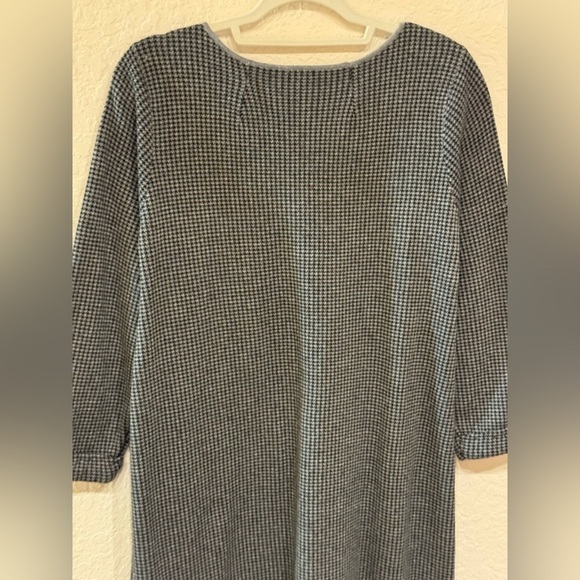 J. Jill Women’s Houndstooth Sweater Dress Size L - Picture 6 of 9